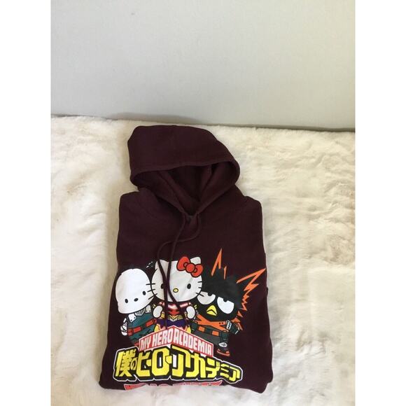 Comic My Hero Academia Hello Kitty Sweater Size Xl Cotton Polyester Y2K retro - Picture 5 of 8
